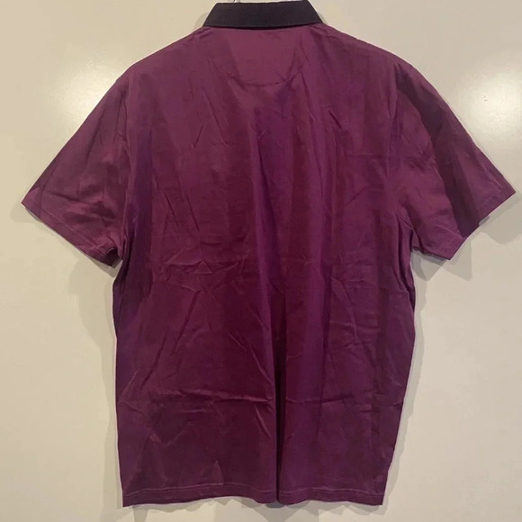 Ted Baker London Purple‎ Polo Shirt Mens Size 7 (213) - Picture 2 of 4